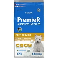 Ração Premier Ambientes Internos Cães Filhotes Raças Pequenas 1Kg