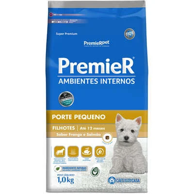 Ração Premier Ambientes Internos Cães Filhotes Raças Pequenas 1Kg - Image 2