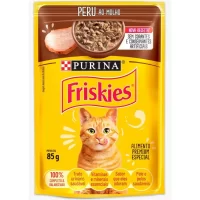 Ração Úmida Friskies Sachê para Gatos Adultos Sabor Peru ao Molho 85g