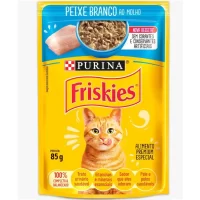 Ração Úmida Friskies Sachê para Gatos Adultos Sabor Peixe ao Molho 85g