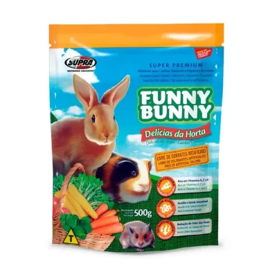 Ração Funny Bunny Delícias da Horta Para Roedores 500g