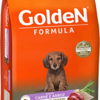 Ração Golden Fórmula Sabor Carne e Arroz Para Cães Filhotes Mini Bits 10,1kg