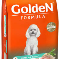 Ração Golden Fórmula Mini Bits Sabor Frango e Arroz para Cães Adultos 15kg