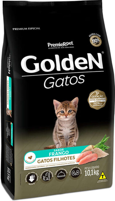 Ração Golden Sabor Frango Para Gatos Filhotes 10,1 kg