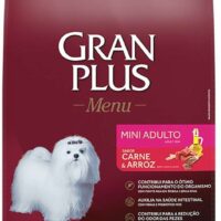 Ração GranPlus Menu Cão Adulto Mini Carne e Arroz 15Kg