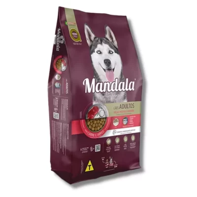 Ração Mandala Premium Cães Adultos Carne e Arroz 14 kg