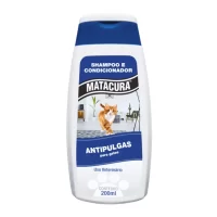 Shampoo e Condicionador Matacura Gatos Antipulgas 200m