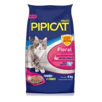 Areia Sanitária Pipicat Floral 4Kg