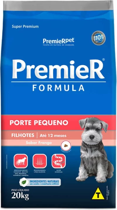 Ração Premier Formula Cães Filhotes Raças Pequenas 20kg