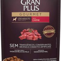 Ração Úmida GranPlus Gourmet Sachê Cão Adulto Carne 100g