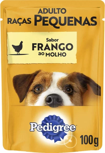 Ração Úmida Pedigree Sachê Frango ao Molho para Cães Adultos de Raças Pequenas