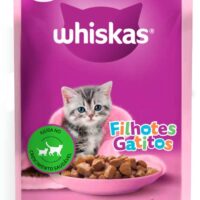 Ração Úmida Whiskas Sachê para Gatos Filhotes Sabor Carne ao Molho 85g