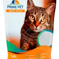 Areia Gatos Micro Sílica Premium Para Gatos 1.6 Kg Prime Pet