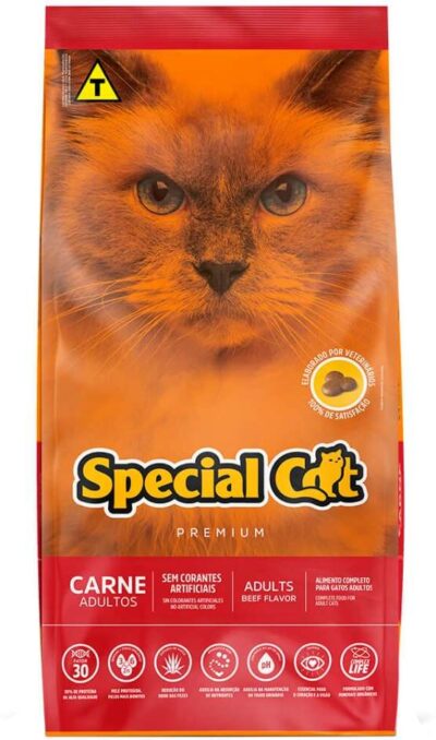 Ração Special Cat Gatos Adultos Carne 10,1 Kg